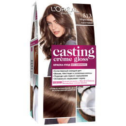 Крем-фарба для волосся без аміаку LOreal Paris Casting Creme Gloss 513 Морозне капучино 180 мл