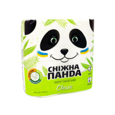 Туалетний папір Сніжна Панда Classic 2 шари 4 шт