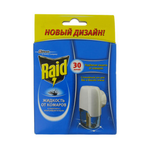 Фумігатор+рідкий засіб від комарів Raid 30 ночей