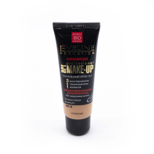 Тональний крем Eveline Cosmetics Art Professional Make-Up 3в1 натуральний 30 мл
