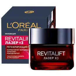 Крем для обличчя LOreal Paris Revitalift Лазер Х3 Регенеруючий глибокий догляд 50 мл