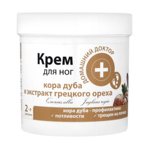 Крем для ніг Домашний Доктор  Кора дуба+Грецький горіх  250 мл