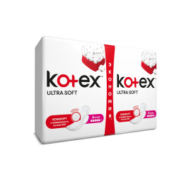 Гігієнічні прокладки Кotex Ultra Soft Super Duo 16 шт