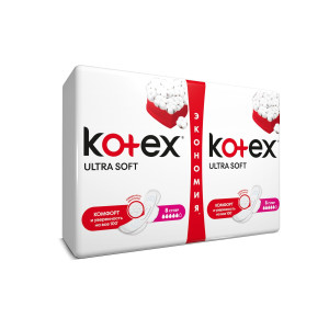 Гігієнічні прокладки Кotex Ultra Soft Super Duo 16 шт