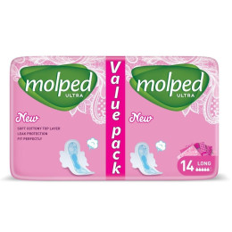 Гігієнічні прокладки Molped Ultra Long дуо 14 шт