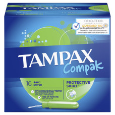 Тампони Tampax Compak super з аплікатором 16 шт