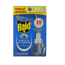 Рідкий засіб від комарів для фумігатора Raid 30 ночей 220 мл