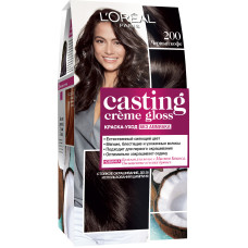 Крем-фарба для волосся без аміаку LOreal Paris Casting Creme Gloss 200 Чорна кава 180 мл