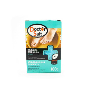 Сольова ванночка для ніг Doctor Salt дезодоруюча 100 г
