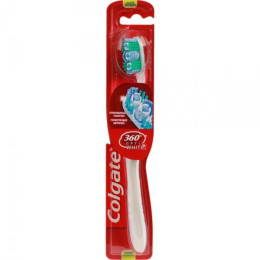 Зубна щітка Colgate 360 ° Optic White відбілююча середньої жорсткості