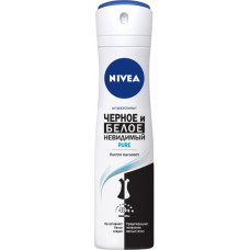 Дезодорант-антиперспірант спрей Nivea Чорне і Біле Невидимий Pure 150 мл
