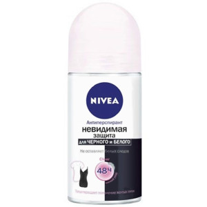 Дезодорант-антиперспірант роликовий Nivea Clear Невидимий захист для чорного та білого 50 мл
