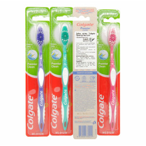 Зубна щітка Colgate Прем'єр відбілювання середньої жорсткості 1 шт-Фото-1