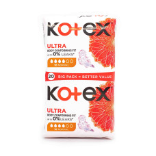 Гігієнічні прокладки Кotex Ultra Dry Normal Duo 20 шт
