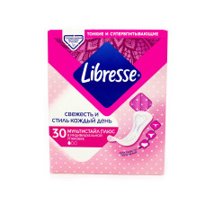 Щоденні гігієнічні прокладки Libresse Dailyfresh Multistyle Plus 30 шт