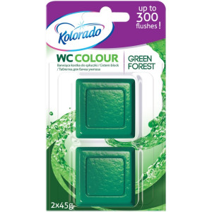 Таблетки для бачка унітазу Kolorado WC Colour Зелена 45 г 2 шт
