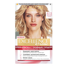 Стійка крем-фарба для волосся LOreal Paris Excellence Creme з потрійним захистом 8.13 - Світло-русявий бежевий 176 мл