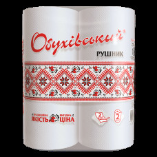 Паперові рушники Обухівські 2 шари 2 шт