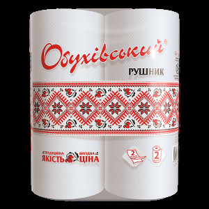 Паперові рушники Обухівські 2 шари 2 шт