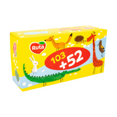 Серветки в коробці косметичні Ruta Kids 2 шари 155 шт