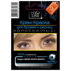 Крем-фарба для брів і вій Art Line Чорна перлина
