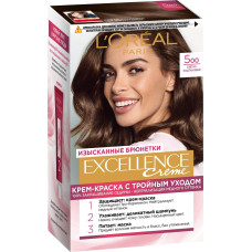 Стійка крем-фарба для волосся LOreal Paris Excellence Creme з потрійним захистом № 5.00 - Шоколадний