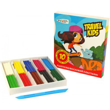 Пластилін восковий Гамма Travel kids 331016 10 кольорів