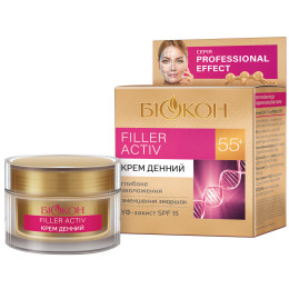 Денний крем Біокон Professional Effect Filler Activ 55+ 50 мл