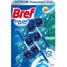 Туалетний актив-блок Bref Premium евкаліпт COLOR AKTIV 3шт*50гр