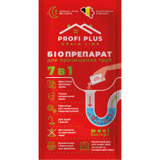 Біопрепарат Profi Plus для прочищення труб 35 г х 6 шт