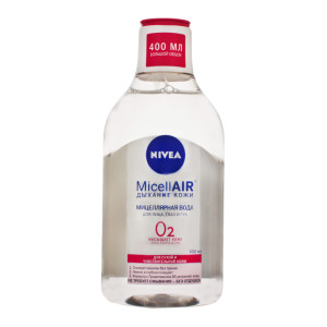 Міцелярна вода Nivea MicellAIR Дихання шкіри для сухої та чутливої шкіри 400 мл