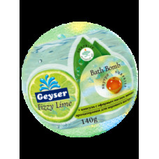 Geyser Бомба для ванн з капсулою ефірної олії лимона Fizzy Lime 140 г