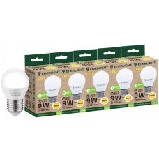 Лампа ENERLIGHT G45 9 Вт 3000К Е27