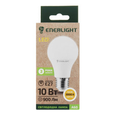 Лампа ENERLIGHT А60 10вт 3000К Е27