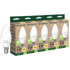 Лампа ENERLIGHT С37 9 Вт 3000К Е14