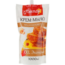 Рідке мило Aqua Cosmetics Нектар Мед з молоком 1000 мл дой-пак