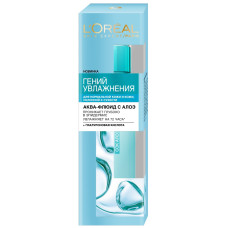 Аква-флюїд LOreal Paris Skin Expert Геній Зволоження для нормальної шкіри та шкіри, схильної до сухості з Алое 70 мл
