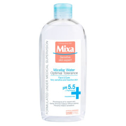 Міцелярна вода Mixa Hydrating для нормальної та сухої чутливої шкіри обличчя 400 мл