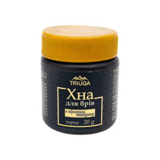 Хна для фарбування брів аюрведична Triuga Herbal з ефектом татуажу Чорна 20 г