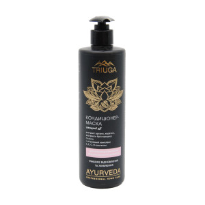 Кондиціонер-маска для пошкодженого та фарбованого волосся Triuga Ayurveda Professional Home Care Глибоке відновлення і живлення 500 мл