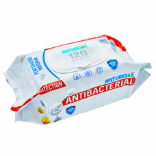 Вологі серветки Naturelle Antibacterial з D-пантенолом 120 шт