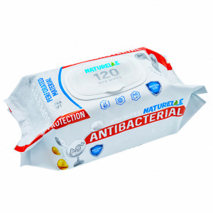 Вологі серветки Naturelle Antibacterial з D-пантенолом 120 шт