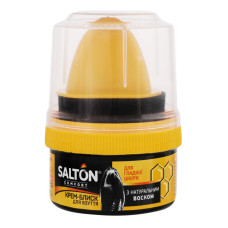 Крем-блиск для взуття із гладкої шкіри чорний SALTON 50мл