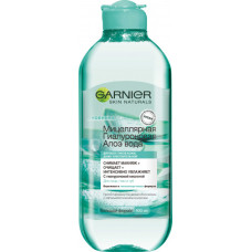 Міцелярна гіалуронова вода для очищення шкіри обличчя Garnier Skin Naturals Алоє 400 мл