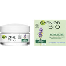 Денний антивікової крем для шкіри обличчя Garnier Bio з екстрактом лавандіна 50 мл
