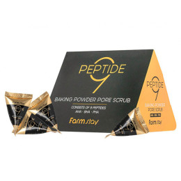 Содовий скраб для обличчя з пептидним комплексом і амінокислотами FarmStay Peptide 9 Baking Powder Pore Scrub 7 г