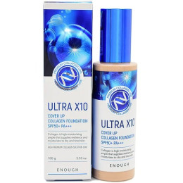 Тональний крем Enough Ultra X10 Cover Up Collagen Foundation SPF50+ PA +++ №21 100 мл