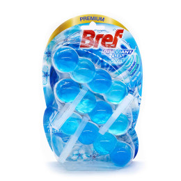 Туалетні блоки для унітазу Bref Блискучий гель Арктичний океан 3 шт