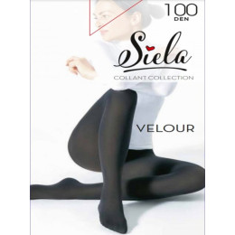 Колготки Siela Velour 100 Den nero розмір 5XL