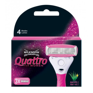Змінні картриджі для гоління Wilkinson Sword Quattro Women 3 шт
